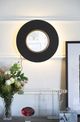 A & B Home Black/Gold Mirror with LED Light-3