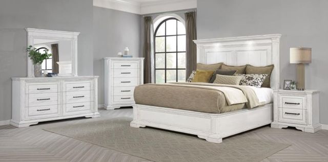 Coaster® McKinney Vintage White Dresser Mirror-3