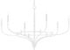Currey & Company Cyrilly Gesso White Chandelier-1