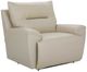 La-Z-Boy® Palmer Oyster Leather Power Reclining Chair and a Half with Headrest-0