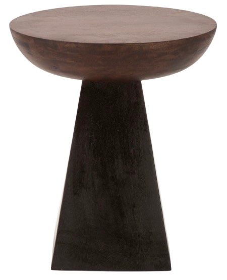 Home Trends & Design Jaipur Black/Royal Brown Accent Table-1