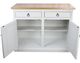American Heartland Manufacturing Rustic Shutter Door Kitchen Island with Flip-Up Top-2