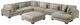 Homelegance® Traverse 7-Piece Taupe Modular Sectional with Reversible Chaise and Ottoman-2