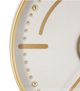 A & B Home Gold/White Wall Clock with Gear Design-4