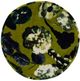 TOV Furniture Rhapsody Floral Velvet Pouf-1