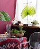 A & B Home Light Green Fan Palm Leaf Stem-5