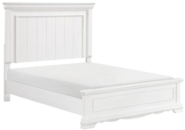Homelegance® York White Eastern King Panel Bed-0
