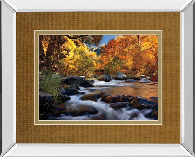 Classy Art River of Gold by Mike Jones Mirror Framed Wall Art-0