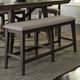Liberty Furniture Double Bridge Dark Chestnut/Gray Counter Bench-1