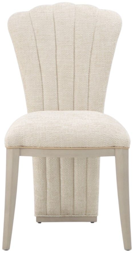 Michael Amini® Fantosini Silver Leaf Vanity Chair-1