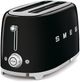 Smeg 50's Style 4 Slice Black Toaster-1