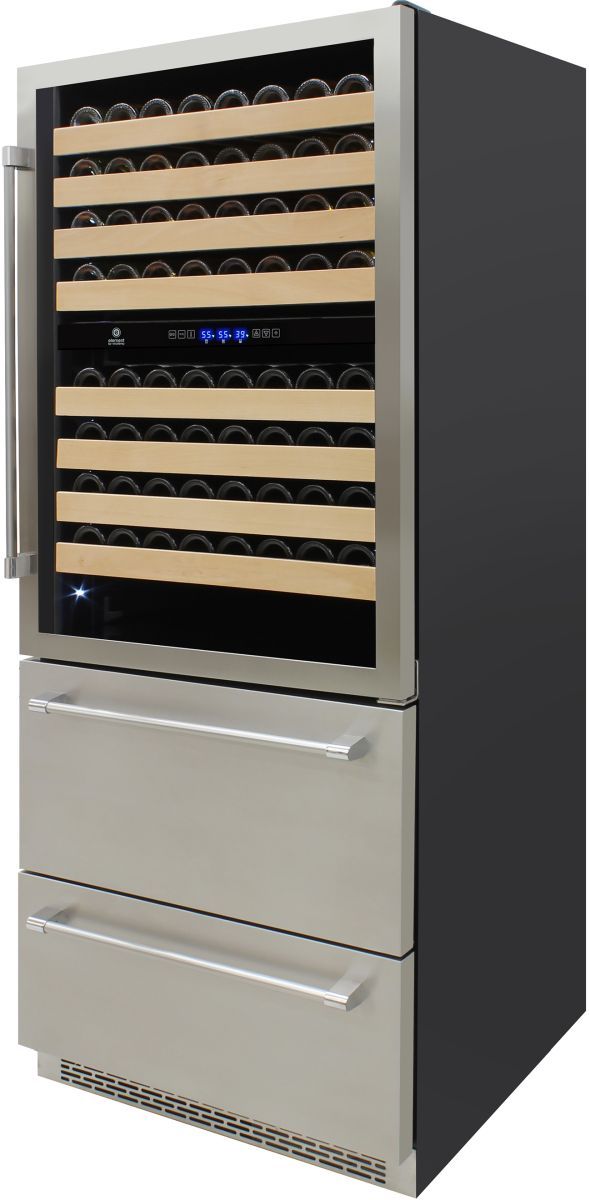 Vinotemp Connoisseur Series 30" Stainless Steel Wine and Beverage Cooler-3