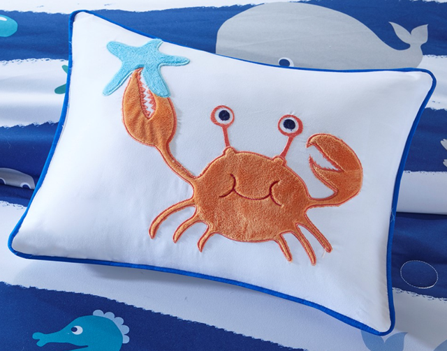 Olliix by Mi Zone Kids Sealife Blue Twin Complete Bed and Sheet Set-4