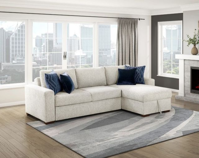 Homelegance® Isla 2-Piece Beige L-Shape Sectional and Reversible Storage Chaise-1