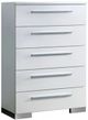 Furniture of America® Clementine 5-Piece Glossy White Queen Panel Bedroom Set-4
