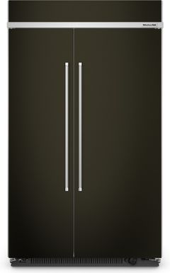 KitchenAid® 48 in. 30.0 Cu. Ft. PrintShield™ Black Stainless Steel Built In Counter Depth Side-by-Side Refrigerator