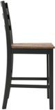 Signature Design by Ashley® Wildenauer Black/Brown Bar Stool-2