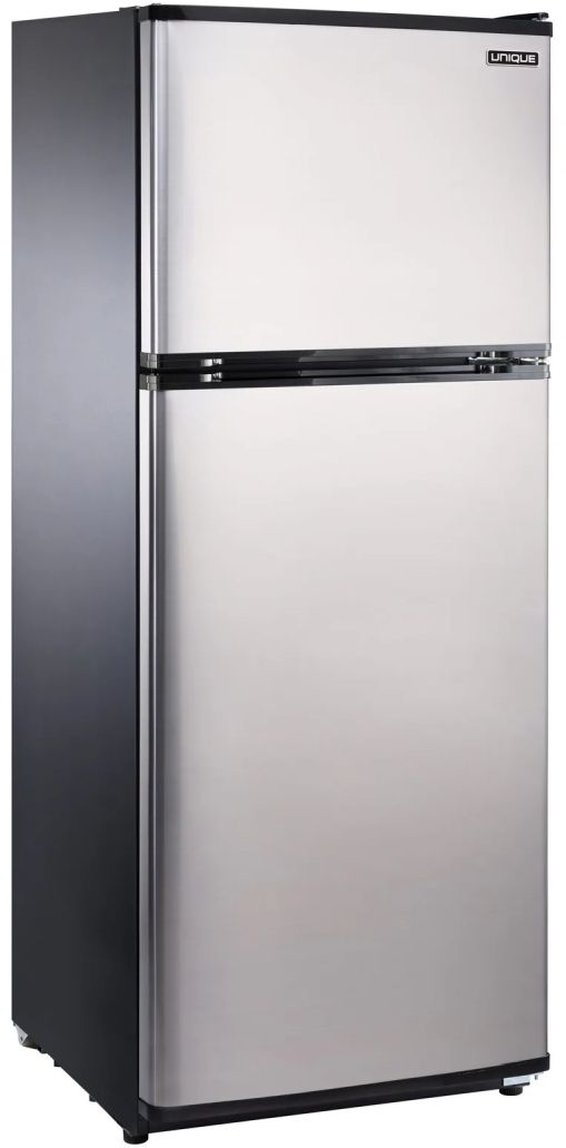 Unique Appliances 24" Stainless Steel Counter Depth 10.3 cu. ft. Top Freezer Refrigerator-3
