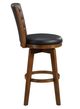 Mazin Furniture Medford Black Swivel Pub Height Chair-1