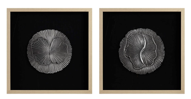 Olliix by Madison Park Aster 2 Piece Silver Framed Resin Set-0
