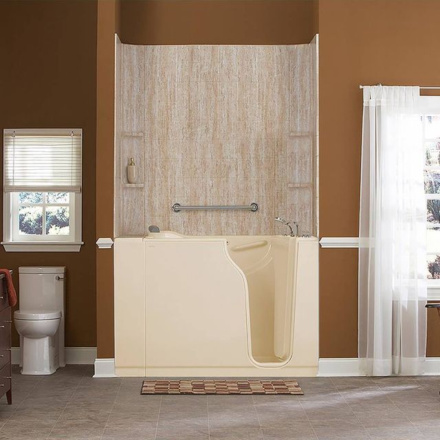 American Standard Premium Series Linen Alcove Walk-In Soaking Bathtub-4