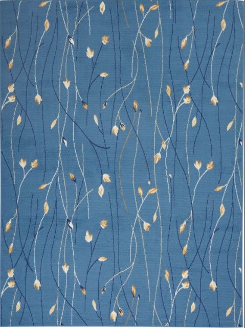 Nourison Home™ Grafix Light Blue 5'x7' Area Rug-0