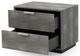 VIG Furniture Modrest Dynasty Dark Shagreen/Stainless Steel 2-Drawer Nightstand-1