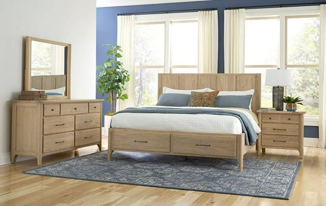 Napa Furniture Design Aria Brown California King Panel Storage Bed-2