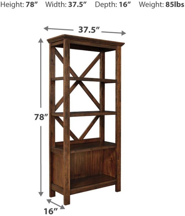 Signature Design by Ashley® Baldridge Rustic Brown Large Bookcase-1