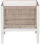 Linon Calabash White Aluminum/Fabric Outdoor Side Chair-5