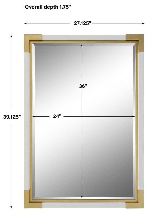 Uttermost® Malik Gold/White Mirror-2