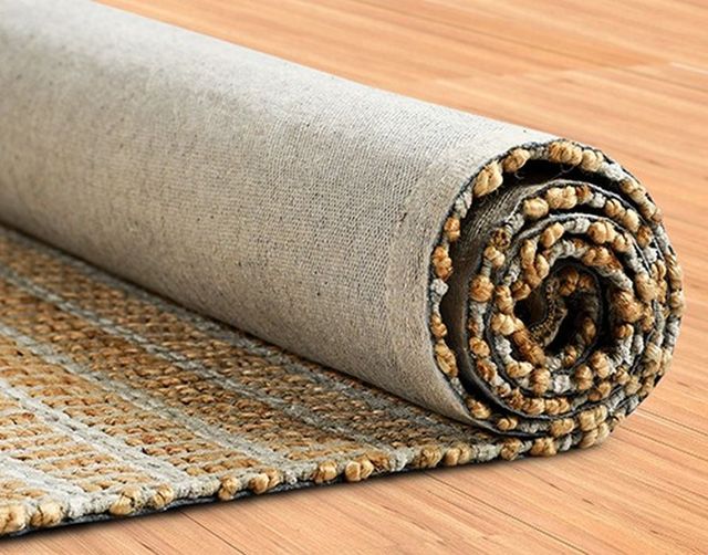 LR Home Natural Fiber Gray 8'x10' Area Rug-3