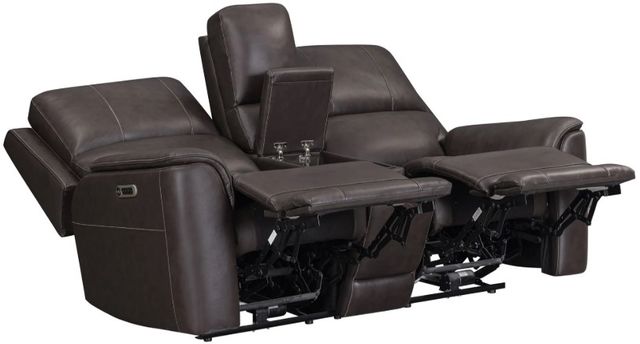 Parker House® Easton Steamboat Brown Power Zero Gravity Reclining Console Loveseat-4