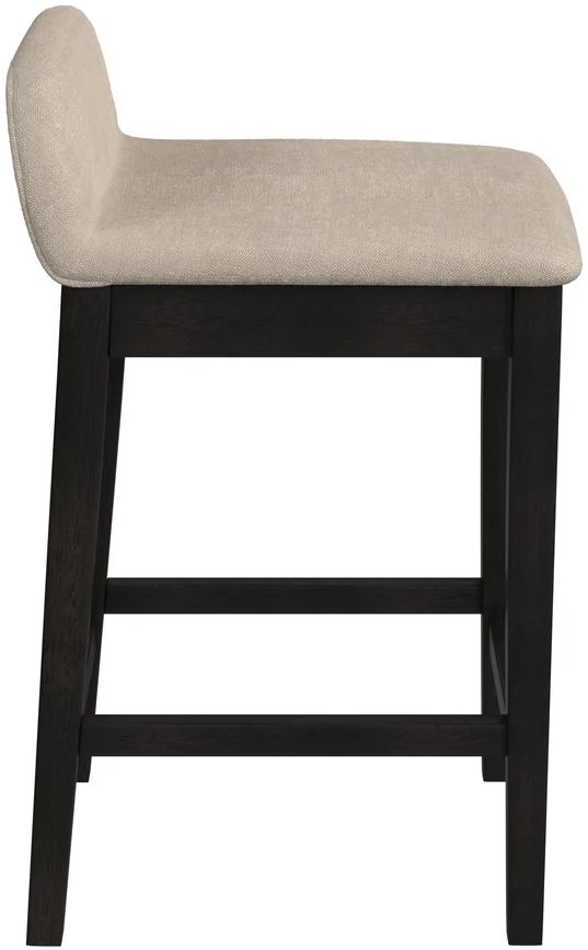HH2 Home Renmark Black/Beige Counter Height Stool-3