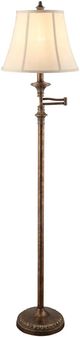 Crestview Collection Barton Gold Swing Arm Floor Lamp-0
