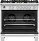 Fisher & Paykel 36" White Pro Style Dual Fuel Range-1