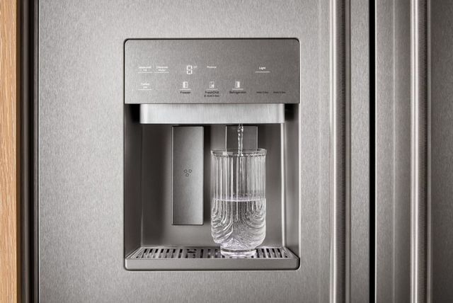 KitchenAid® 42" 25.1 Cu. Ft. PrintShield™ Stainless Steel Built-In Side-by-Side Refrigerator features Exterior Water and Ice Dispenser with Measured Fill-4