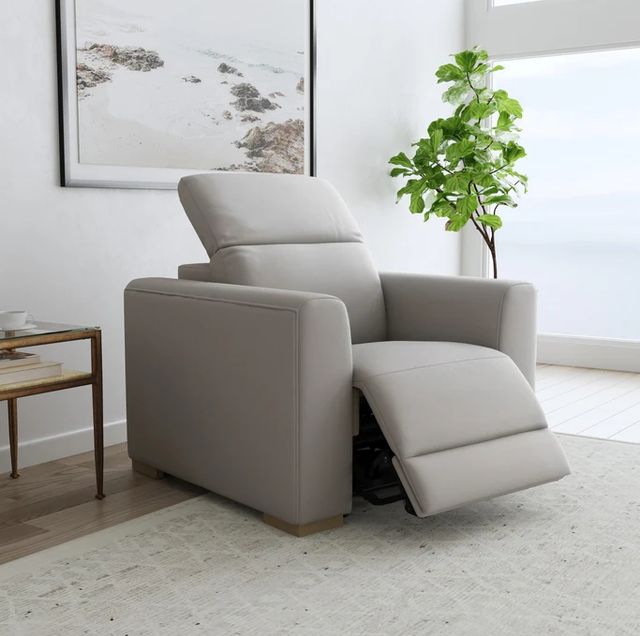 Flexsteel® Aurora Ash Power Recliner with Power Headrest-1