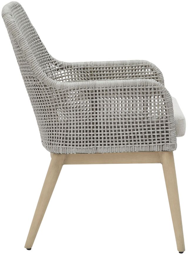 Signature Design by Ashley® Seton Creek 2-Piece Gray Aluminum/Resin Outdoor Dining Arm Chair-4