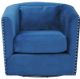 Elements International Stanton Royale Cobalt Swivel Chair-0