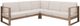 Linon Brinley Beige/Natural Brown Eucalyptus/Fabric Outdoor Sectional-1