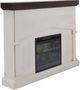 Vintage Furniture Noah Brown/White Fireplace-0