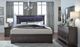 Global Furniture USA Pompei Metallic Gray King Panel Bed with LED-2