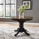 Liberty Furniture Carolina Crossing Antique Honey Pedestal Dining Table with Black Base-1