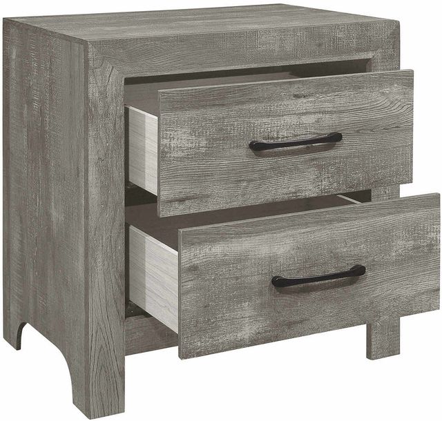 Mazin Furniture Corbin Gray Nightstand-2