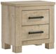 Coaster® Oakglen Weathered Oak Nightstand Bedside Table-0