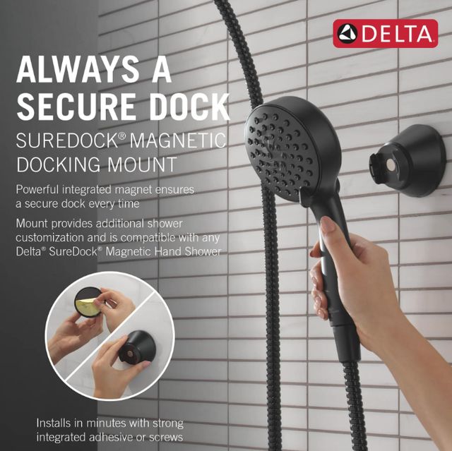 Delta SureDock™ Matte Black 3" Magnetic Docking Mount-3