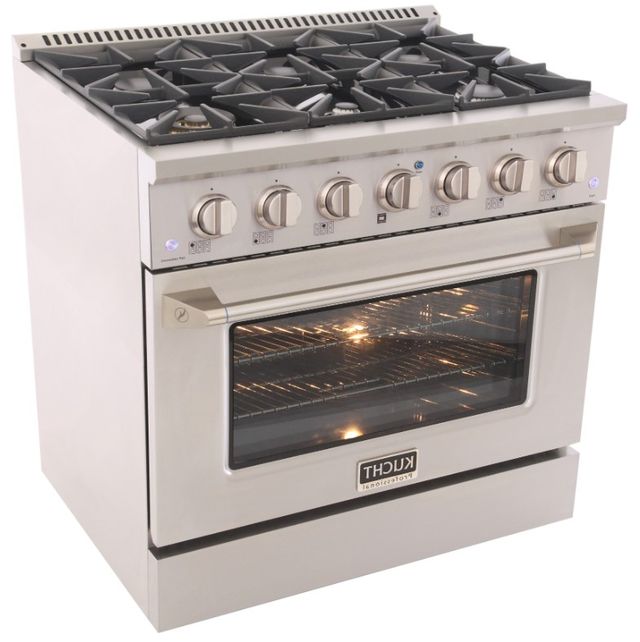 Kucht Professional KDF Series 36" Stainless Steel Pro Style Dual Fuel Range-2