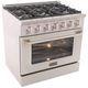 Kucht Professional KDF Series 36" Stainless Steel Pro Style Dual Fuel Range-2