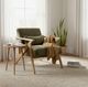 Crestview Collection Wren Green/Light Natural Accent Chair-1